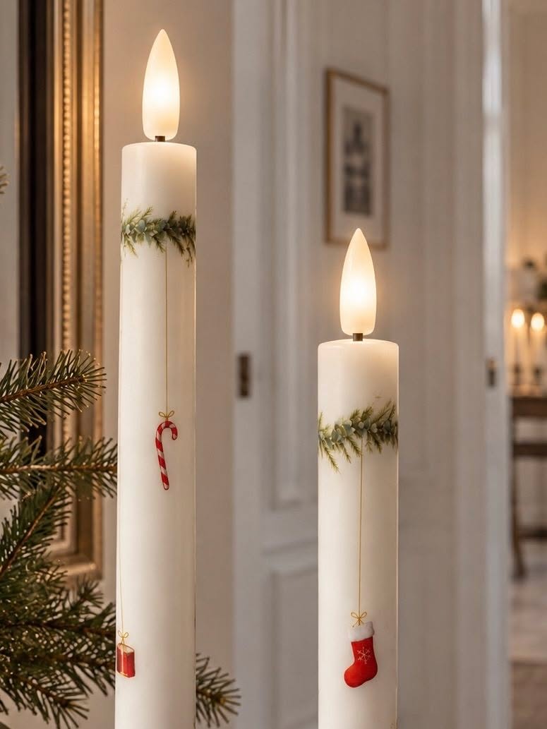 LED Dinerkaarsen 2 stuks - Kerst