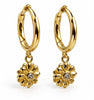 Oorbellen Marlena 18k verguld sterling zilver
