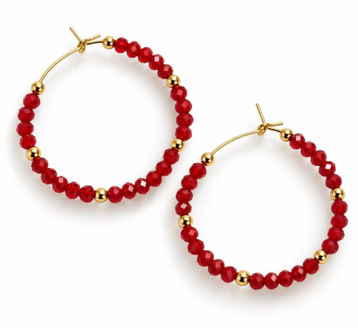 Oorbellen Merle – Rood