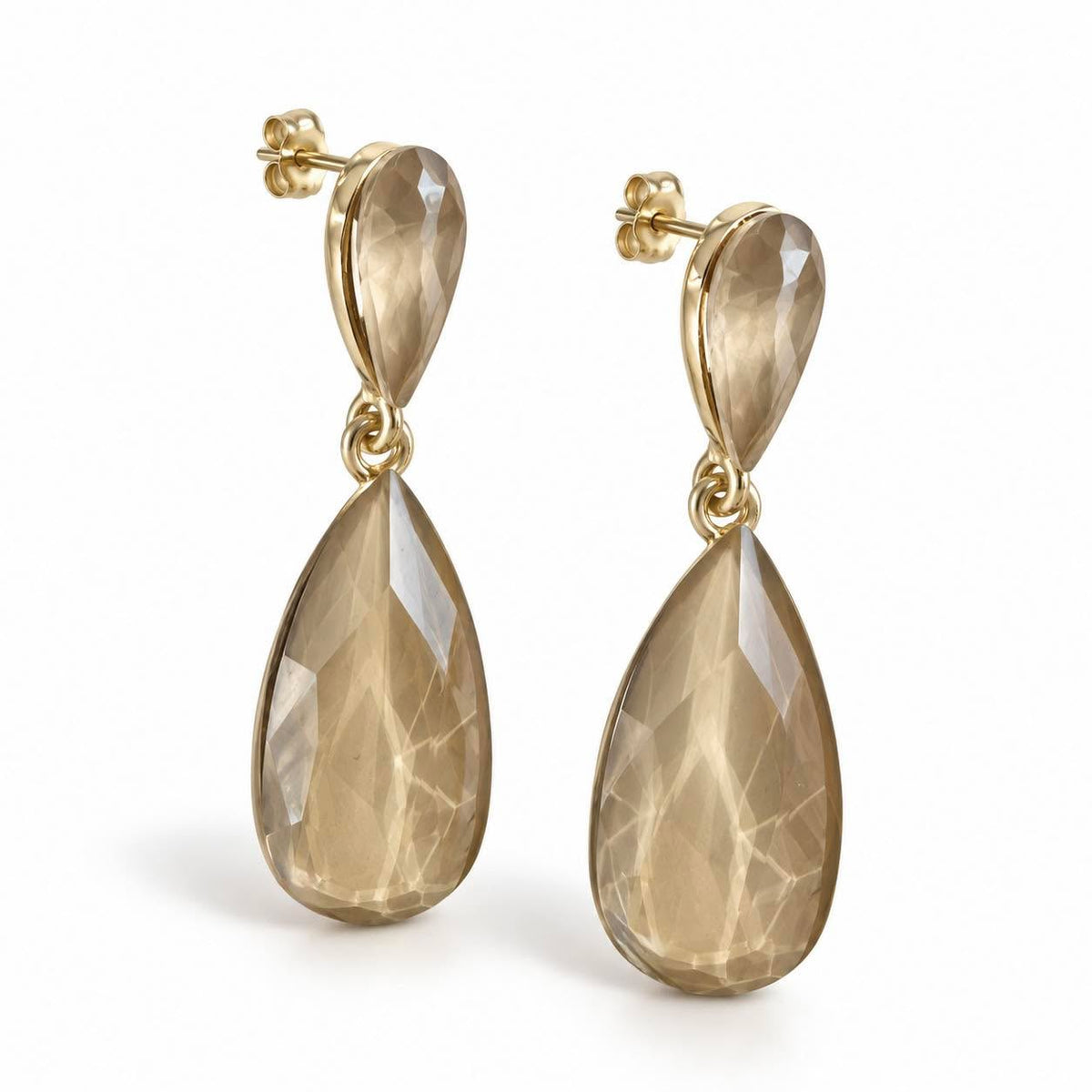 Oorbellen Maise druppel - Champagne