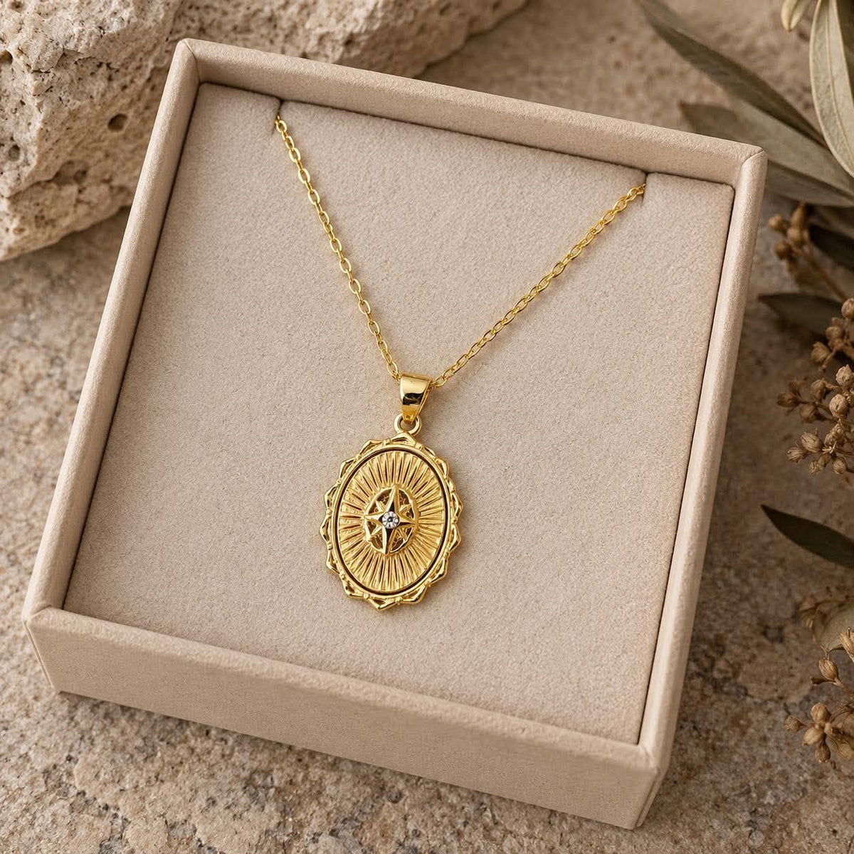 Ketting Maria 18K verguld sterling zilver