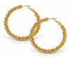 Oorbellen INA Hoops Large - 18K verguld