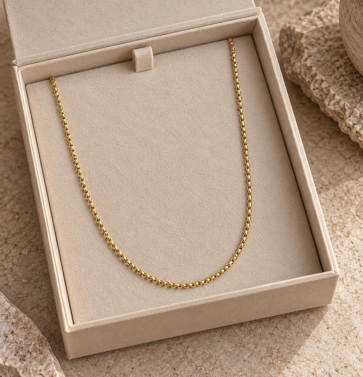 Ketting Roseanne 18k verguld - 59cm