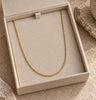 Ketting Roseanne 18k verguld - 59cm