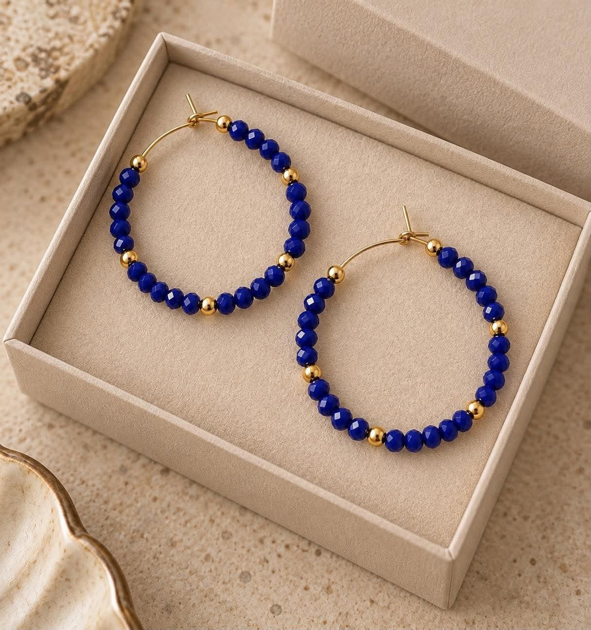 Oorbellen Merle – Royal Blue