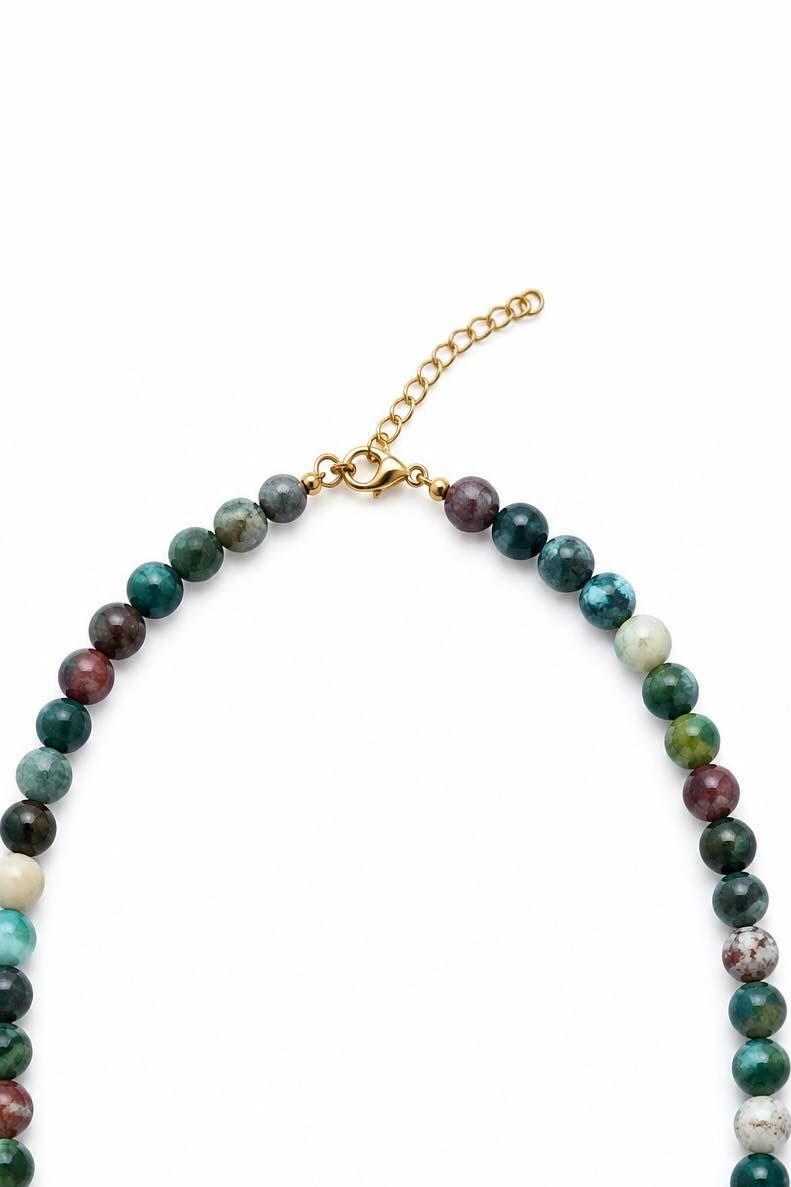 Halsketting Mary Emerald/Lavendel Mix