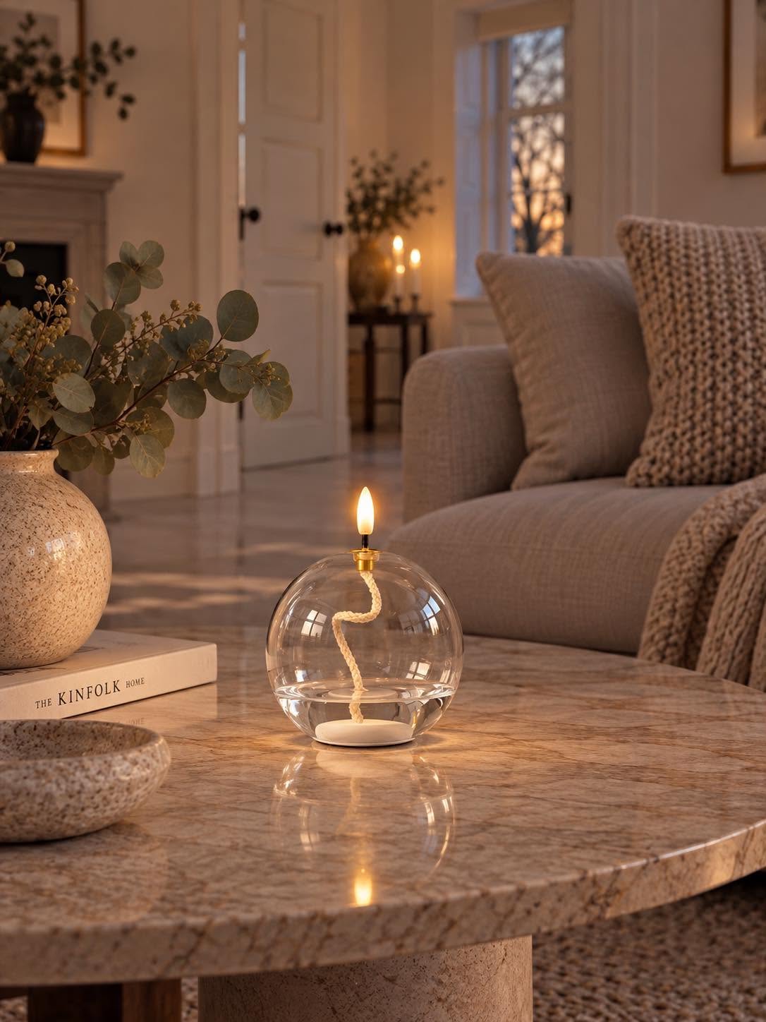 Olielamp met led licht