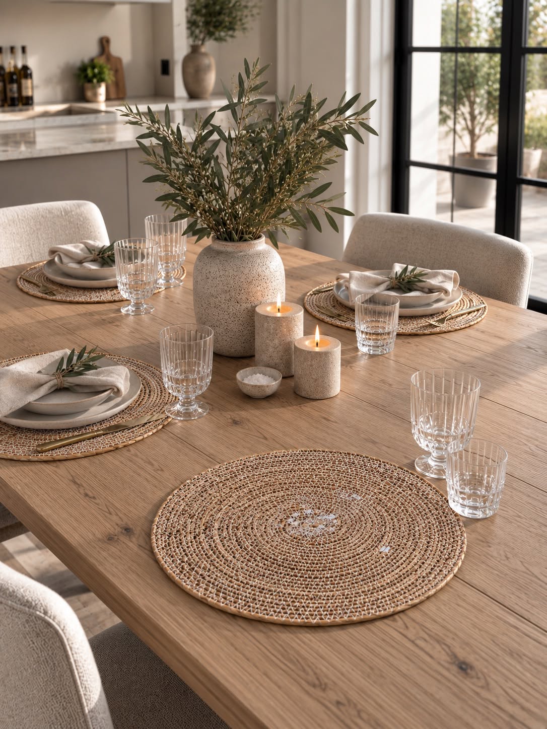 Placemat van zeegras - Naturel