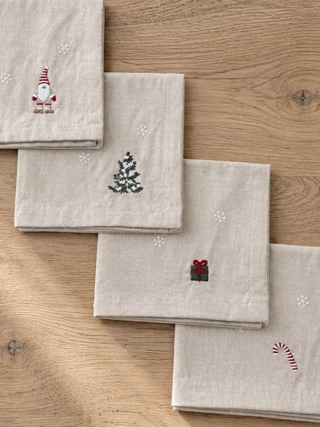 Servetten m. Kerstkabouters - 4 st.