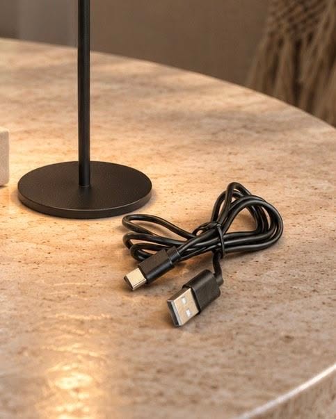 LED Tafellamp oplaadbaar – Black