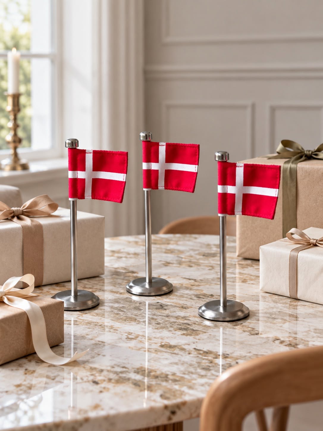 Vlag Dannebrog - 3 stuks