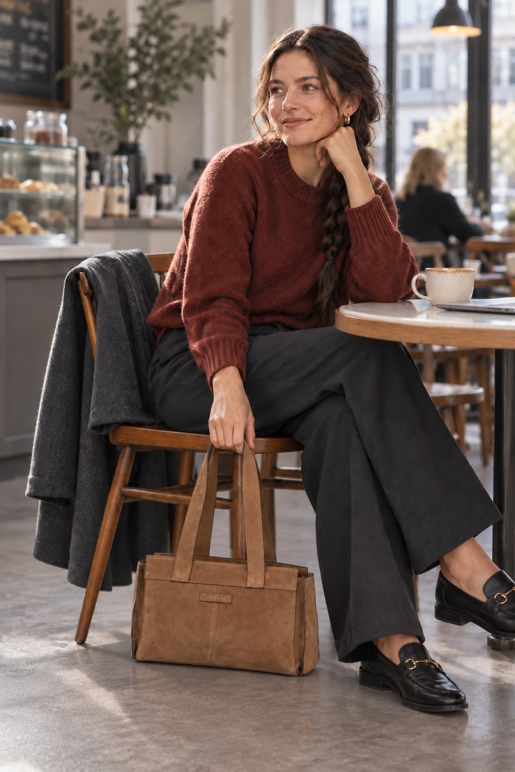 Schoudertas Madrid - Dark Tan