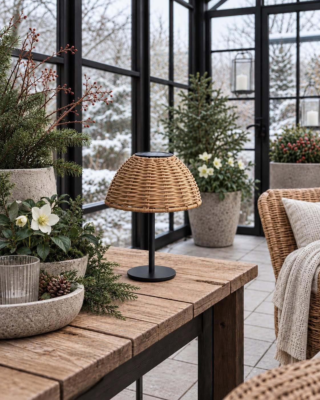 Bordlamp Solar LINA - Naturel