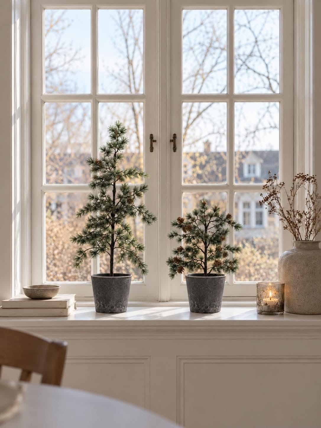 Cederboom met lichtsnoer - Geschikt voor buiten