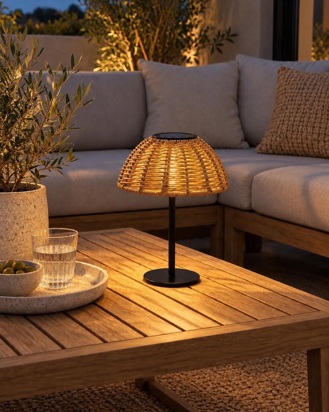 Bordlamp Solar LINA - Naturel