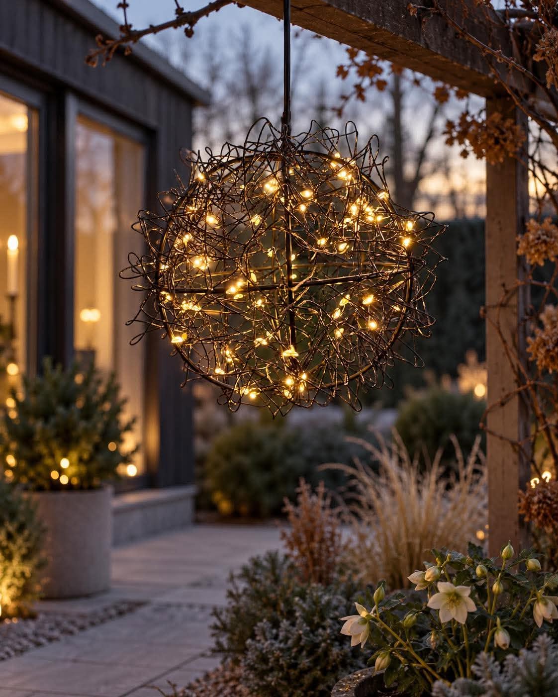 LED-bal voor buiten - Zwart