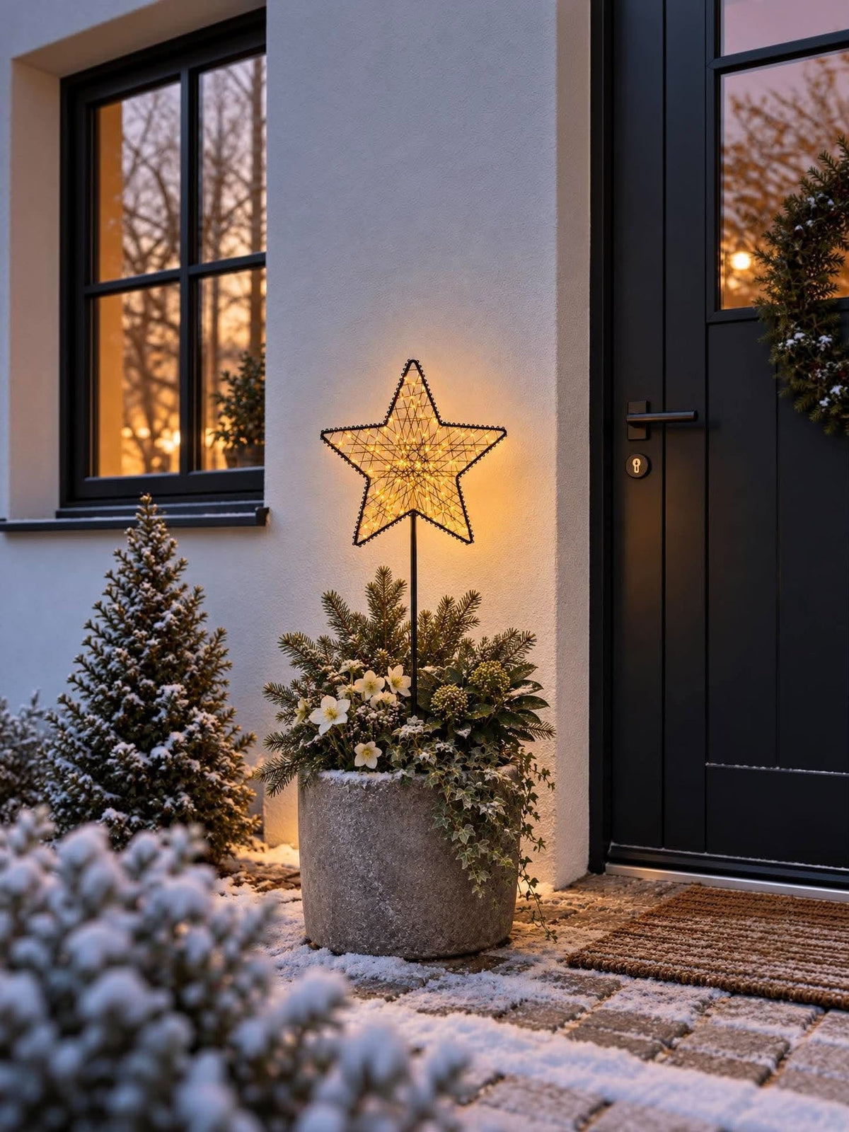 Ster op stok met 85 led-licht