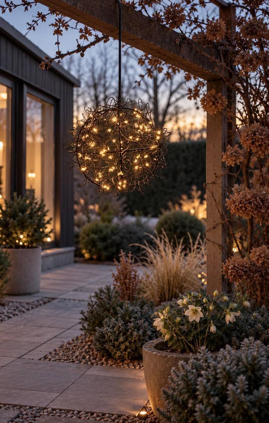 LED-bal voor buiten - Zwart