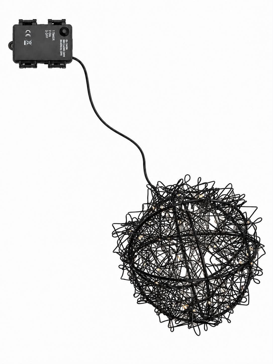 LED-bal voor buiten - Zwart