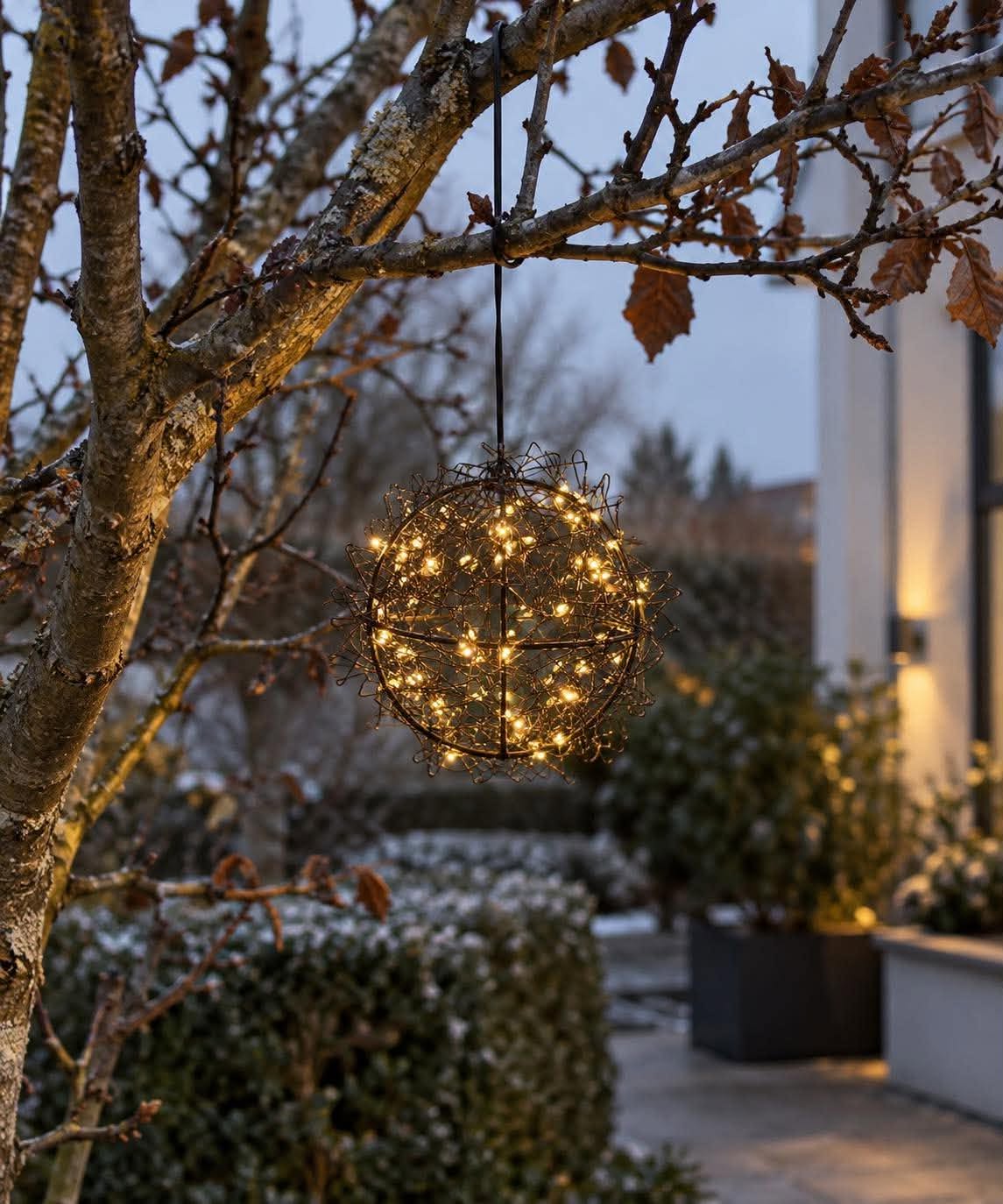 LED-bal voor buiten - Zwart