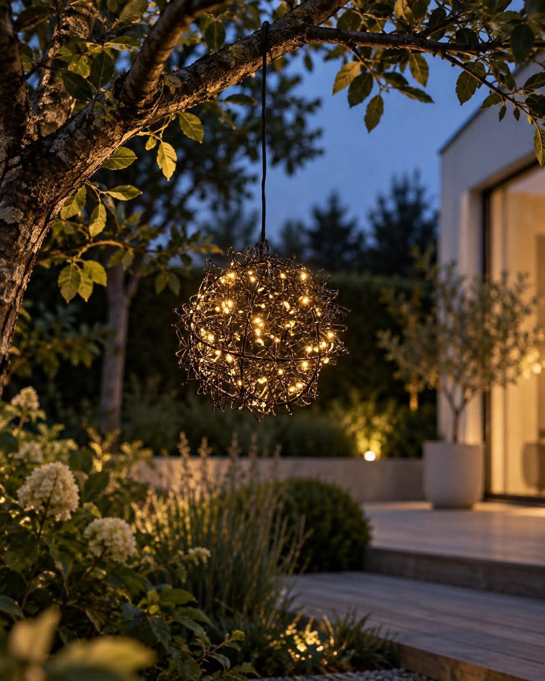 LED-bal voor buiten - Zwart