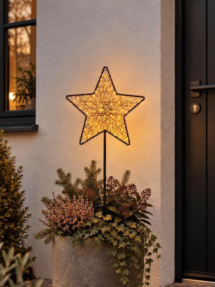 Ster op stok met 85 led-licht