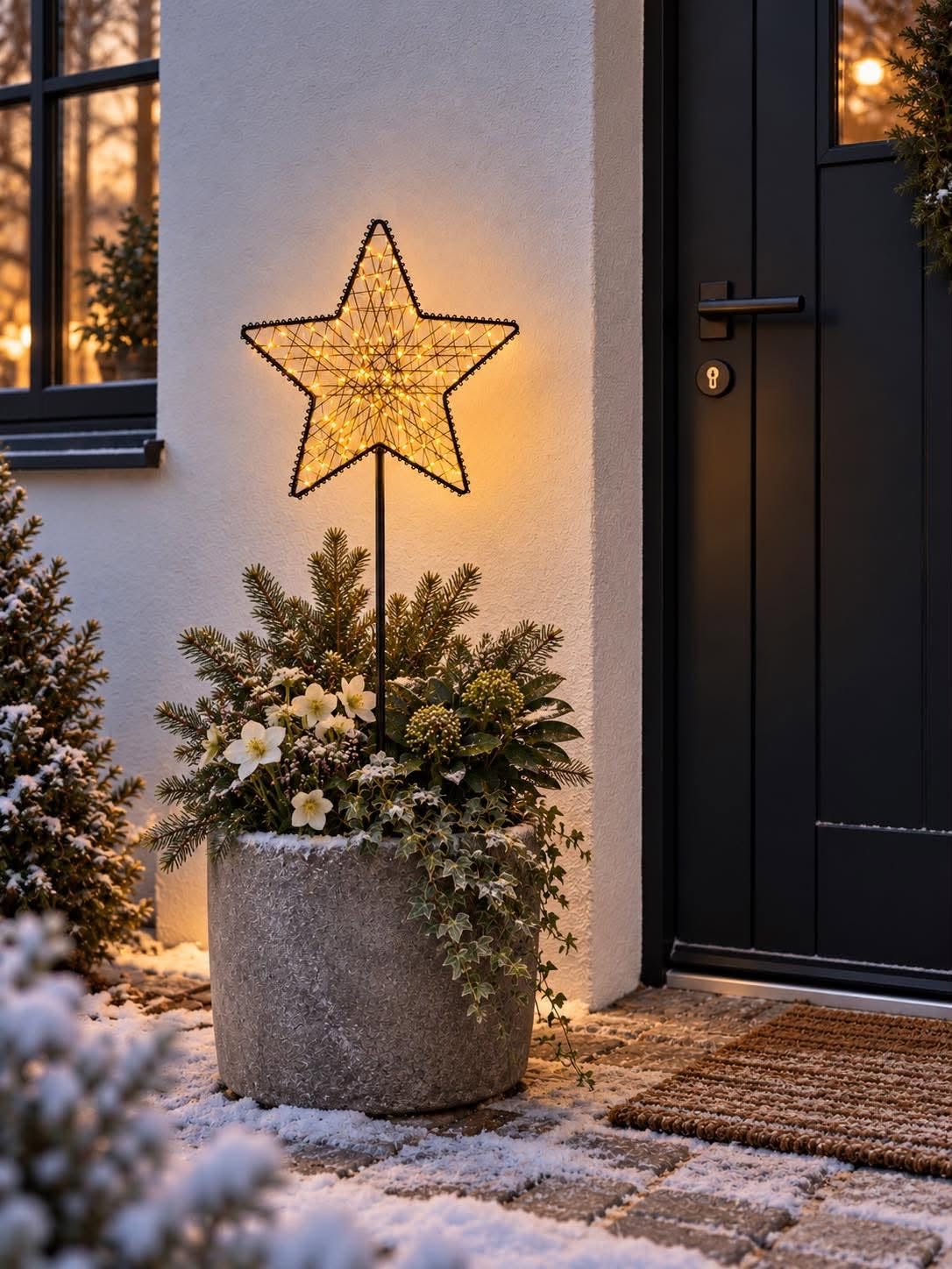 Ster op stok met 85 led-licht