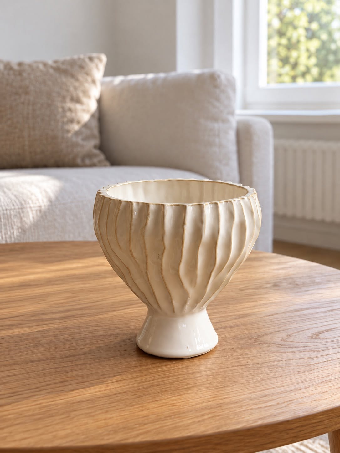 Decoratiestandaard handgemaakt – decoratie in wit/goud
