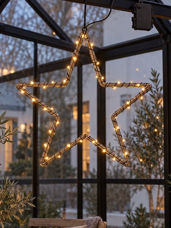 Ster met 60 micro led lampjes - Goedgekeurd voor buiten