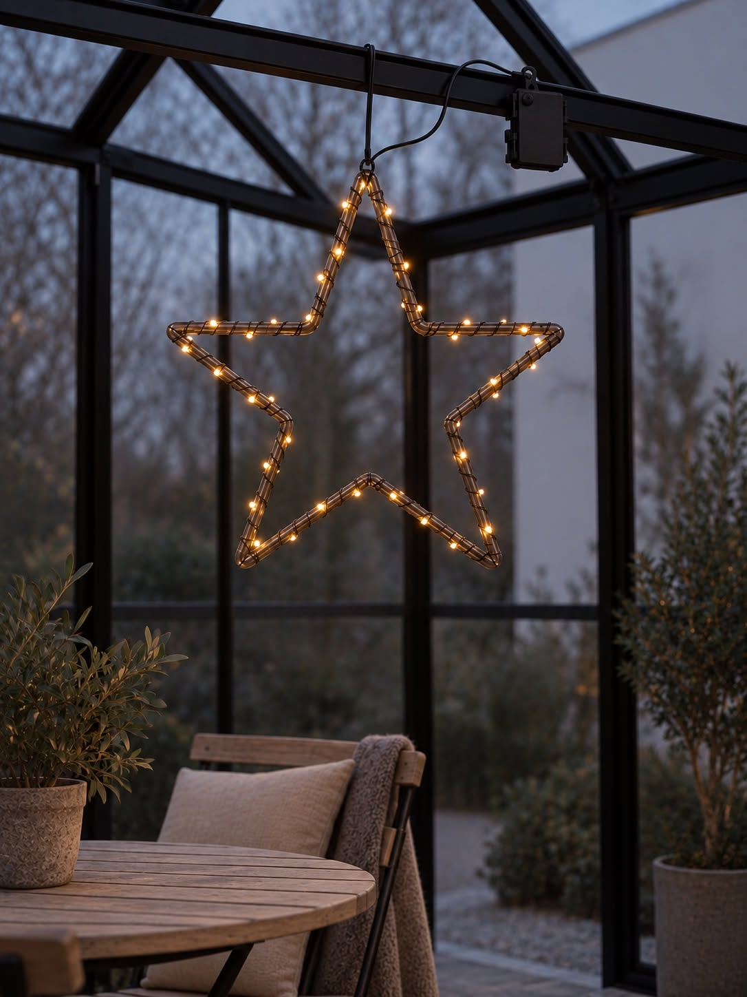 Ster met 60 micro led lampjes - Goedgekeurd voor buiten