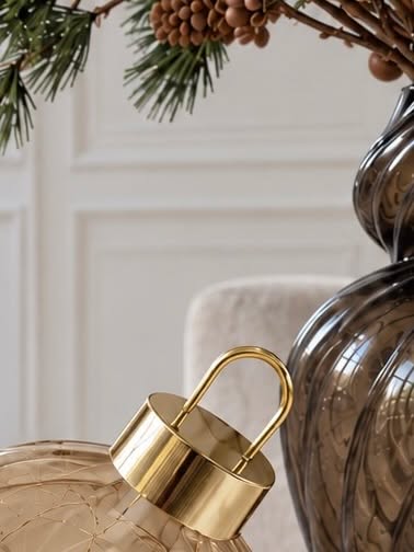 Kerstbal twinkling - Amber