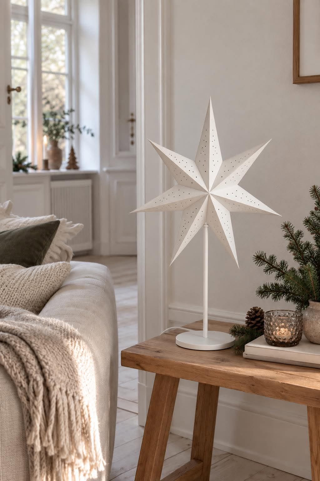 Ster tafellamp - Wit – Decoratieve lamp