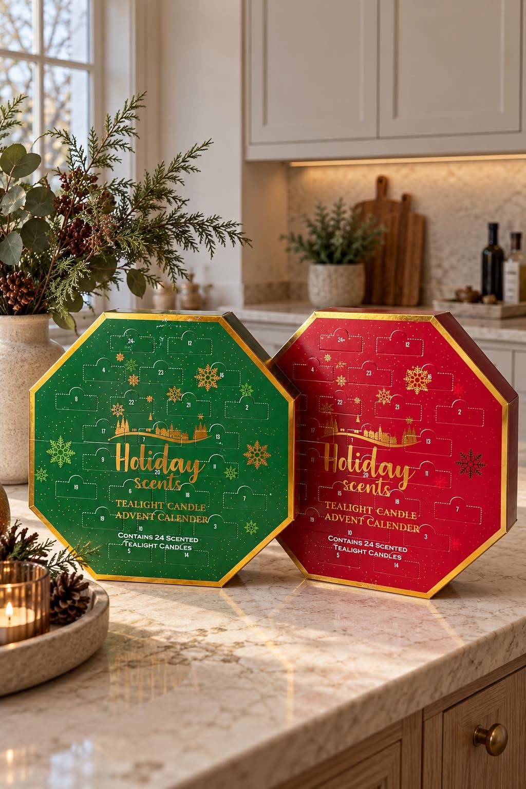 Adventskalender met geurkaarsjes - Mix