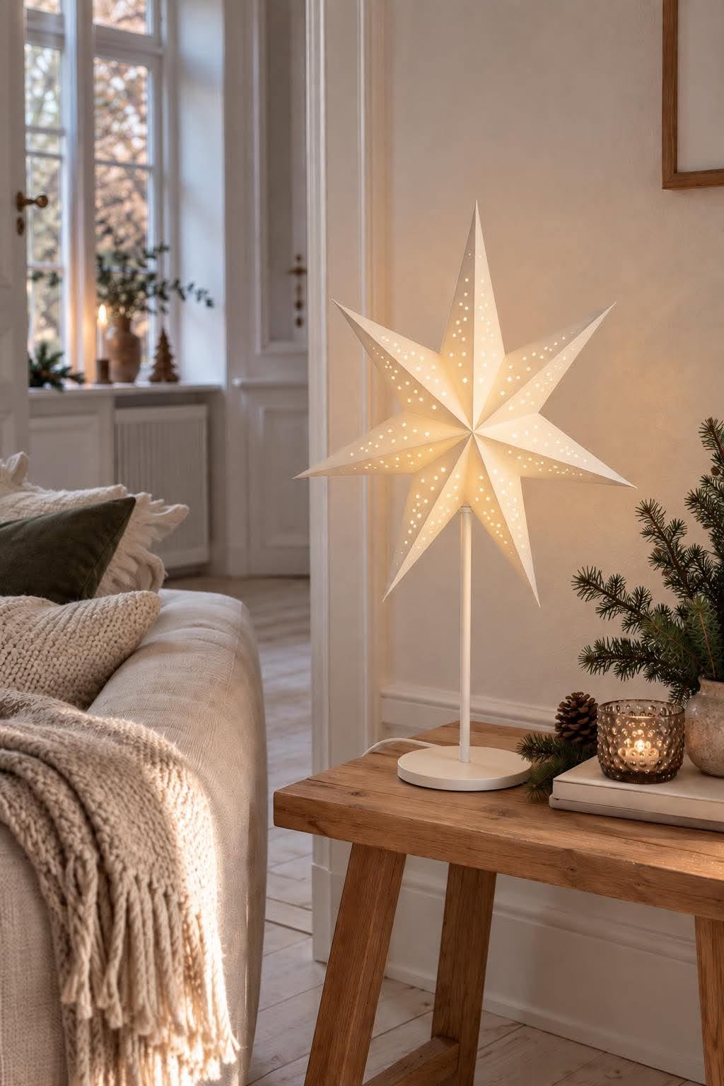 Ster tafellamp - Wit – Decoratieve lamp
