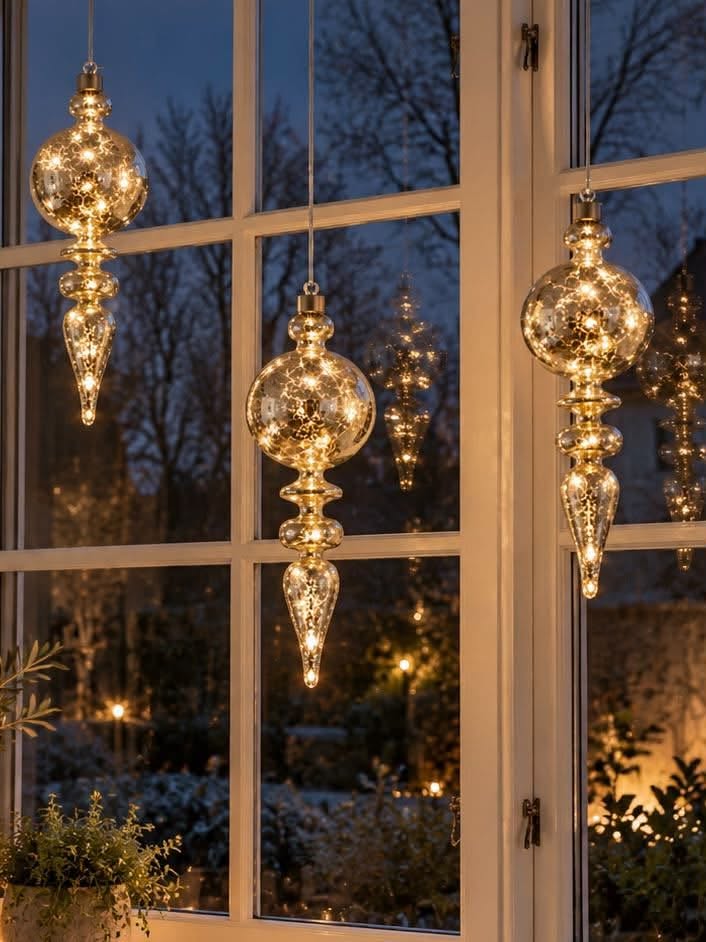 Druppel met led-licht - om op te hangen