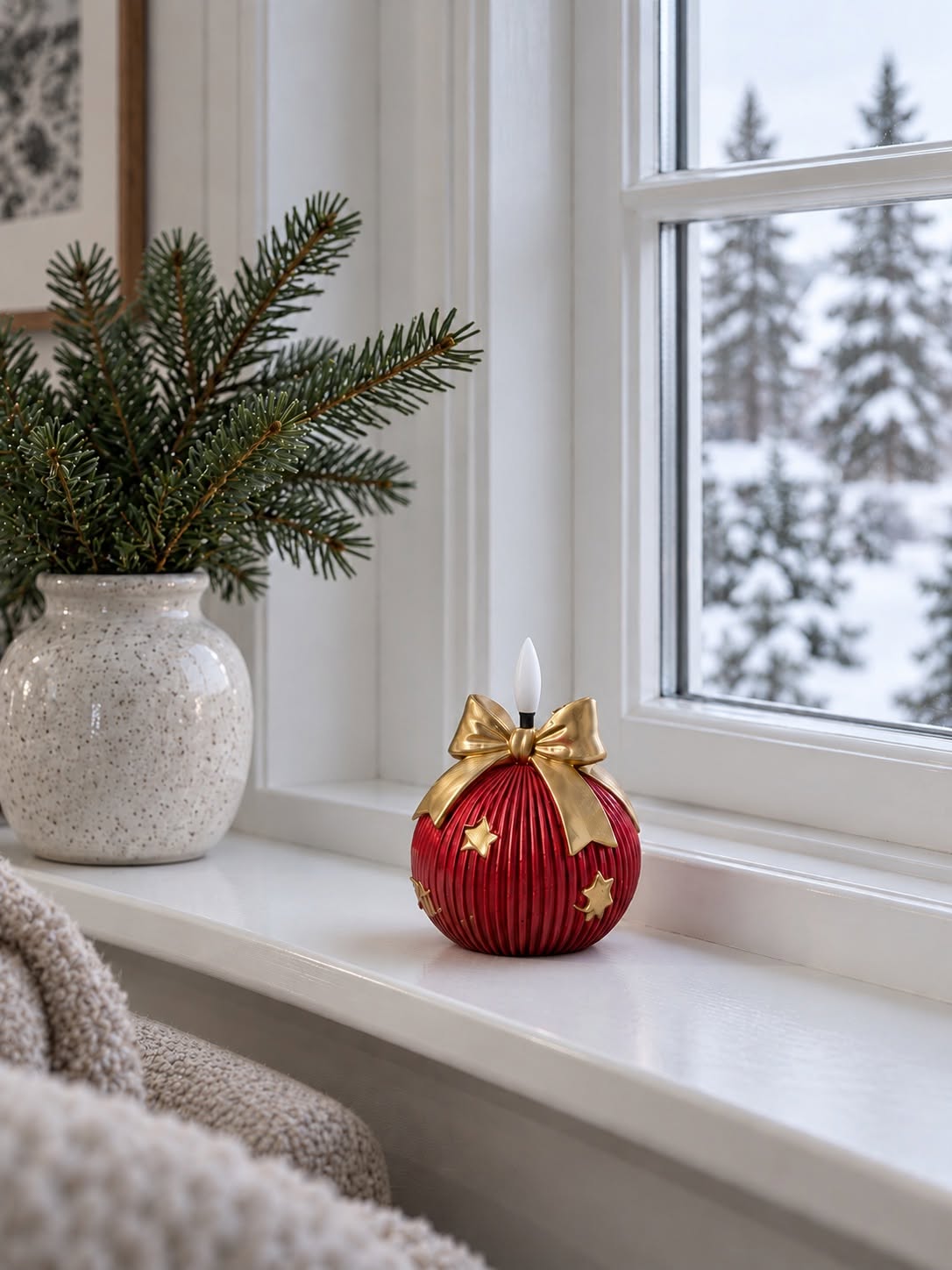 Kerstbal met led-verlichting - MIX