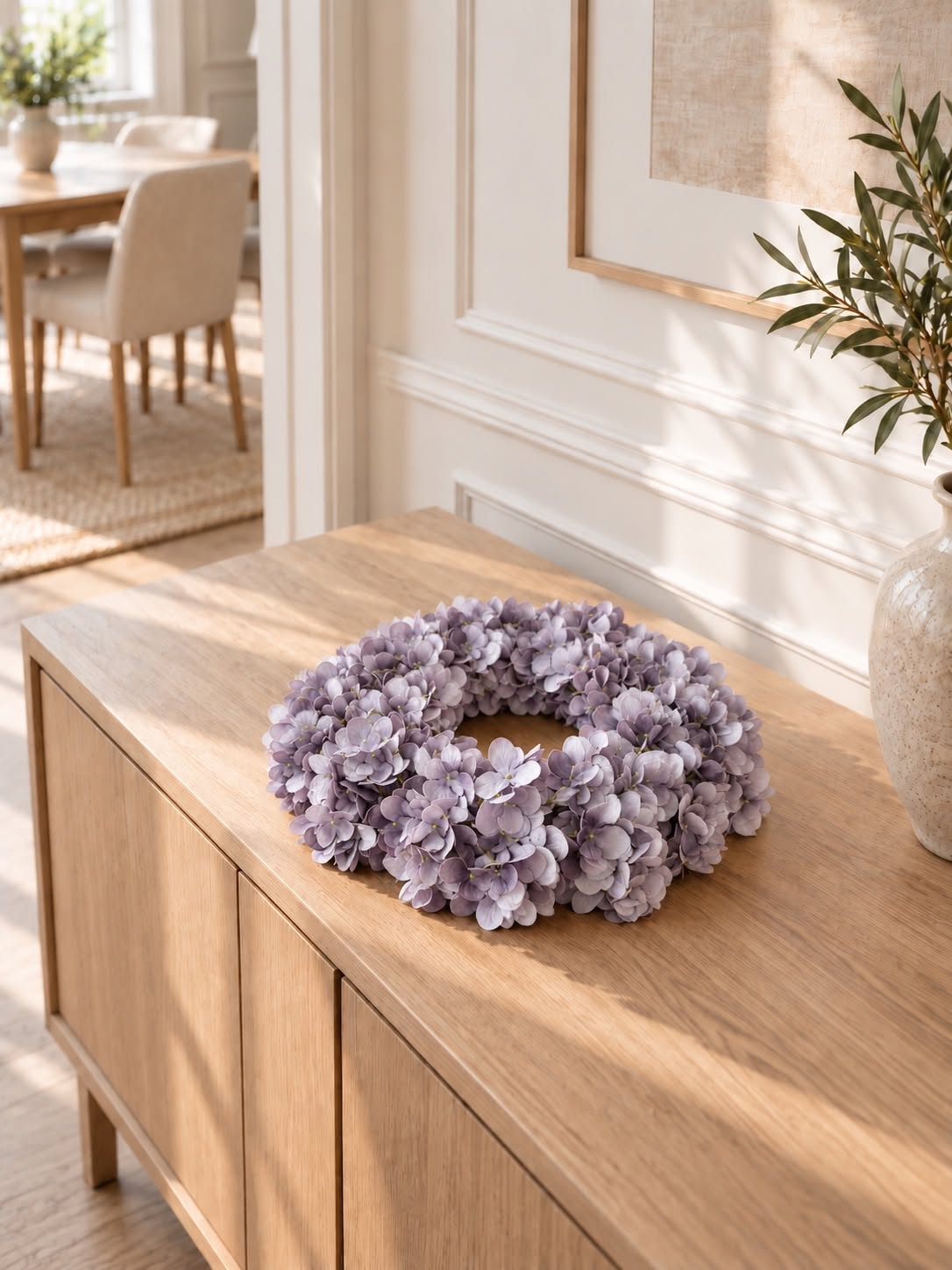 Krans Hortensia - Lila