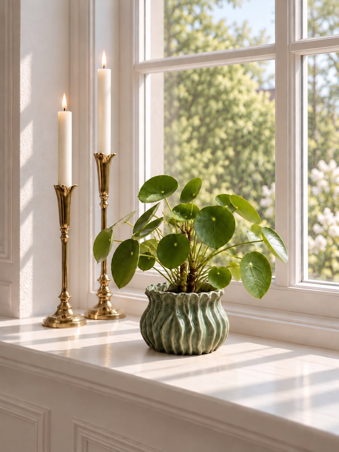 Bloempot van steengoed - Mint – Steengoed bloempot