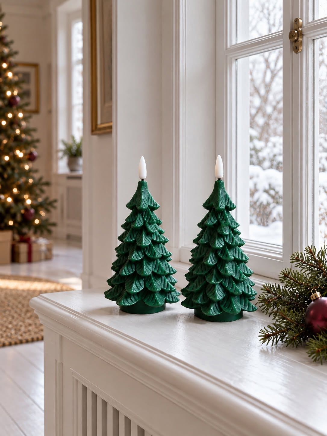 LED-kerstboompjes - 2 stuks
