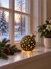 Kerstbal met licht MIX - Black