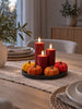 Set van 4 decoratieve pompoenen – fluweellook