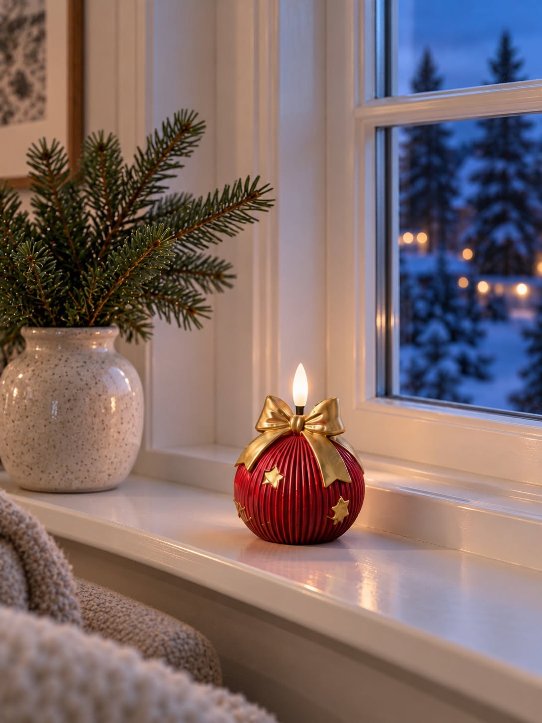 Kerstbal met led-verlichting - MIX