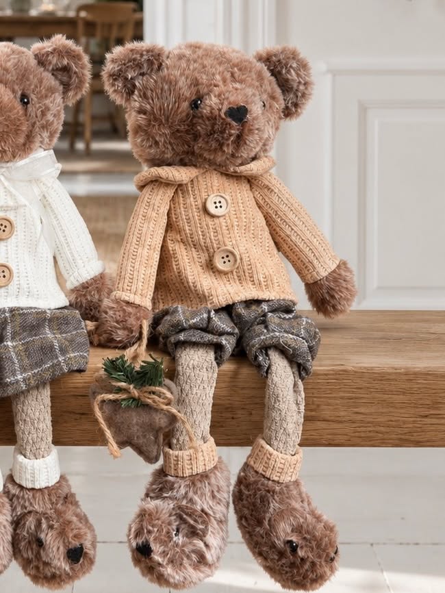 Kerstbeer jongen – bruine kerstfiguur