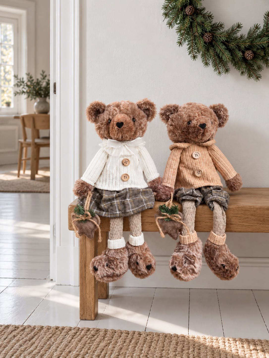 Kerstbeer jongen – bruine kerstfiguur