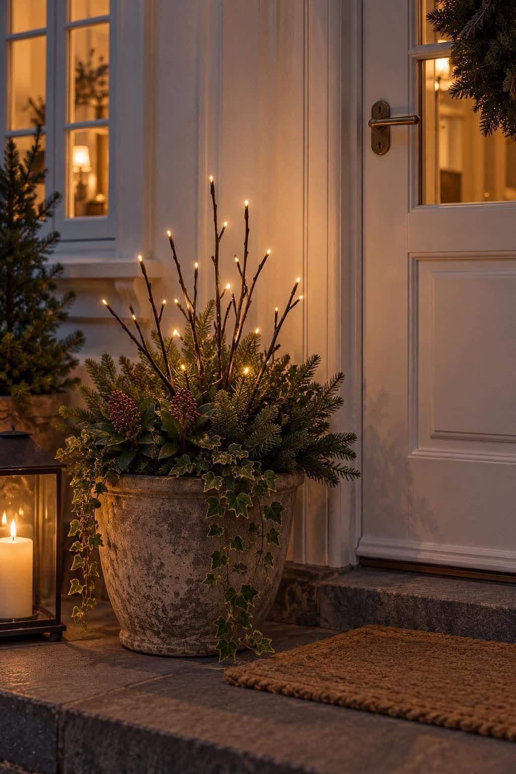 Decoratieve tak met 24 ledlampjes – warm wit