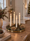 Deco bloemen met glitters - 4 stuks
