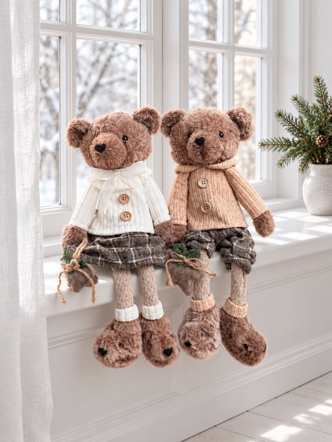 Kerstbeer meisje – Decoratieve Figuur