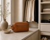 Dubbele toilettas Faust - Cognac