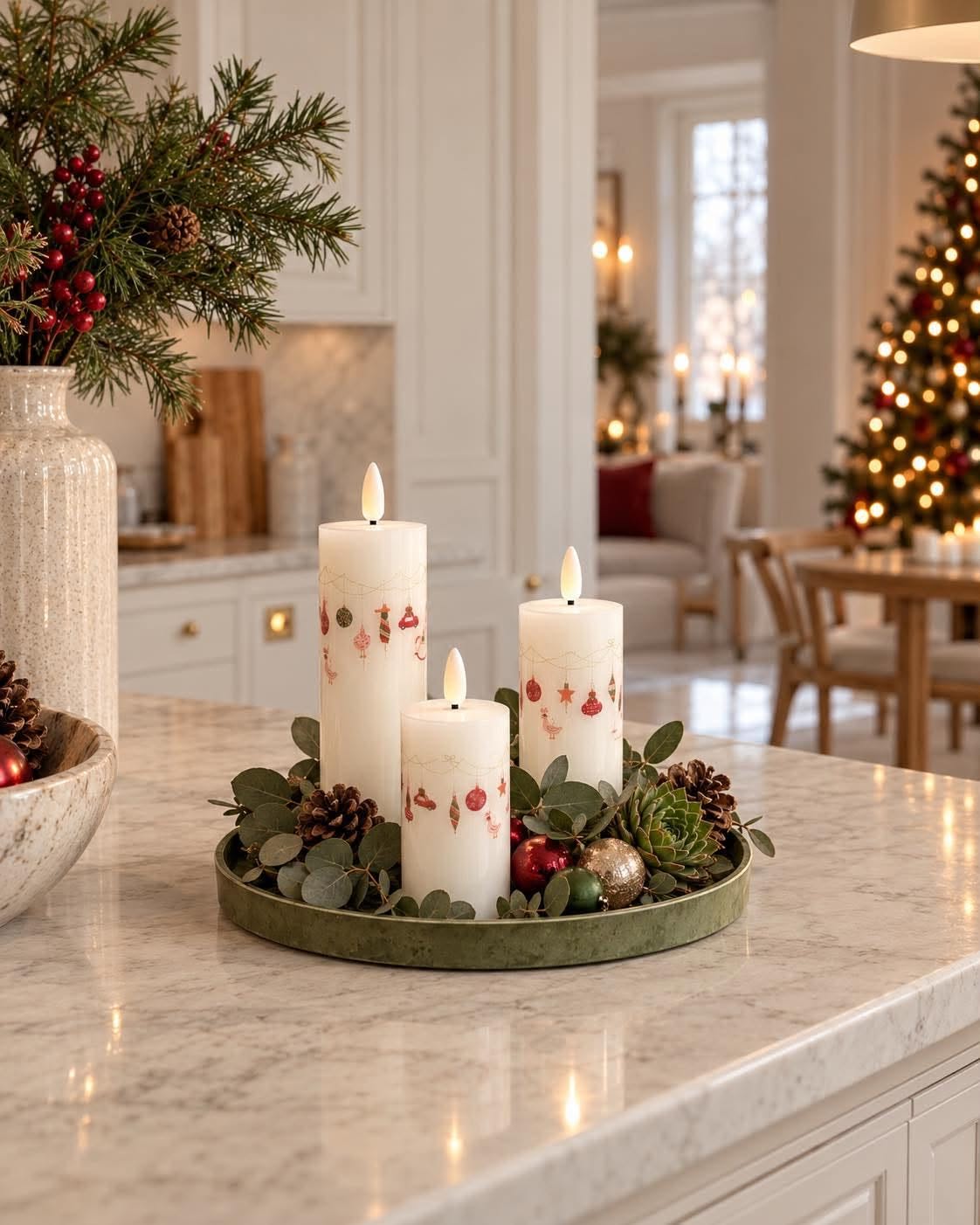LED kerststompkaarsen - 3 stuks met afstandsbediening