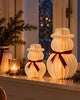 Sneeuwpop met led verlichting – papier met timer